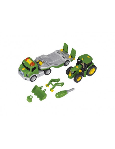 Kit de construction John Deere Transporteur avec Tracteur et chargeur frontal