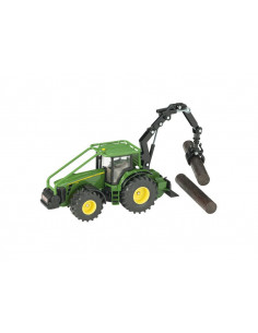 Tracteur John Deere 8430 avec grue forestière